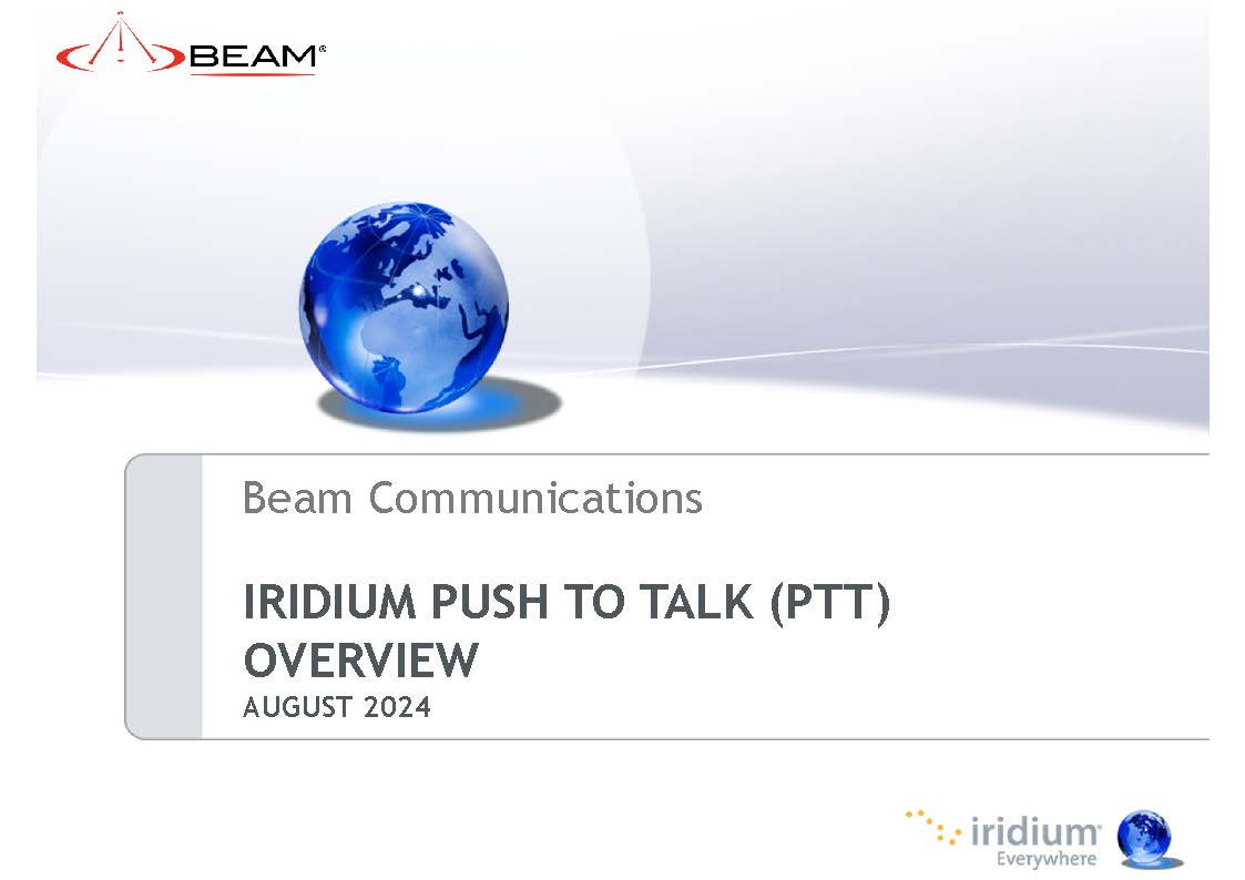 Beam Iridium PTT Overview 2024 Page 01